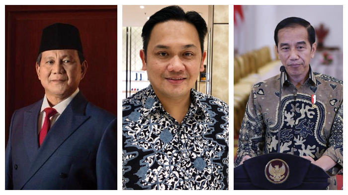 Dari kiri: Prabowo Subianto, Farhat Abbas, Joko Widodo