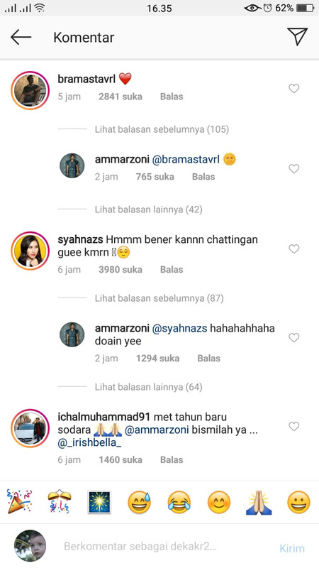 Dukungan sahabat mengenai hubungan Ibel dan Ammar