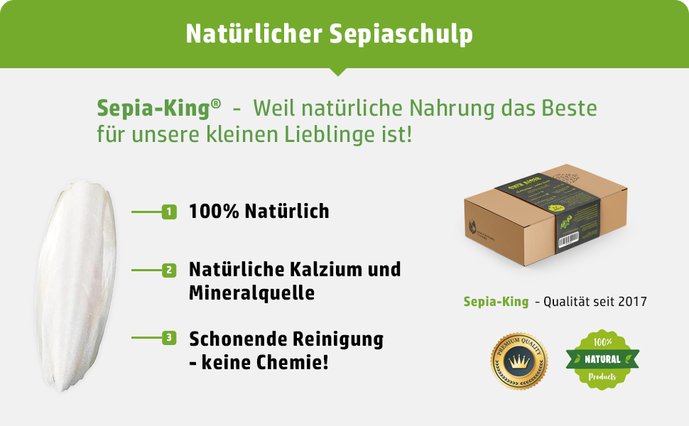 Natürlicher Sepiaschulp von der Marke Sepia King