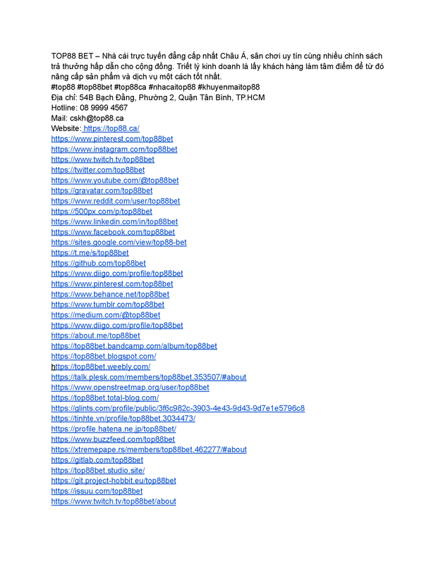 Copy of TOP88 – Sân Chơi Đình Đám Uy Tín Nhất Châu Á