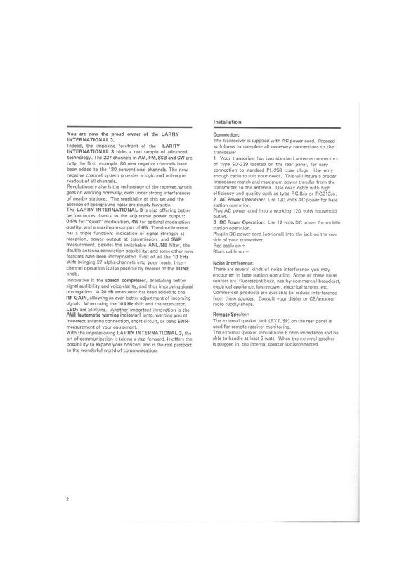 LARRY INTERNATIONAL 3 P2