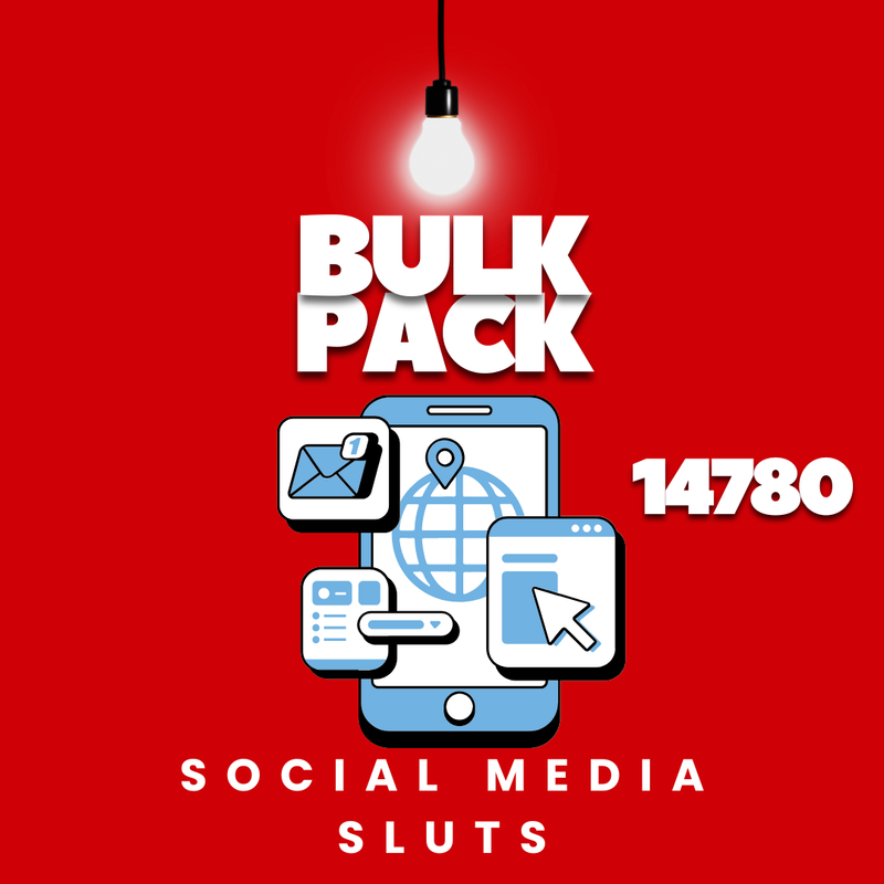 📱Bulk Pack📱Social Media Sluts🎮#14780