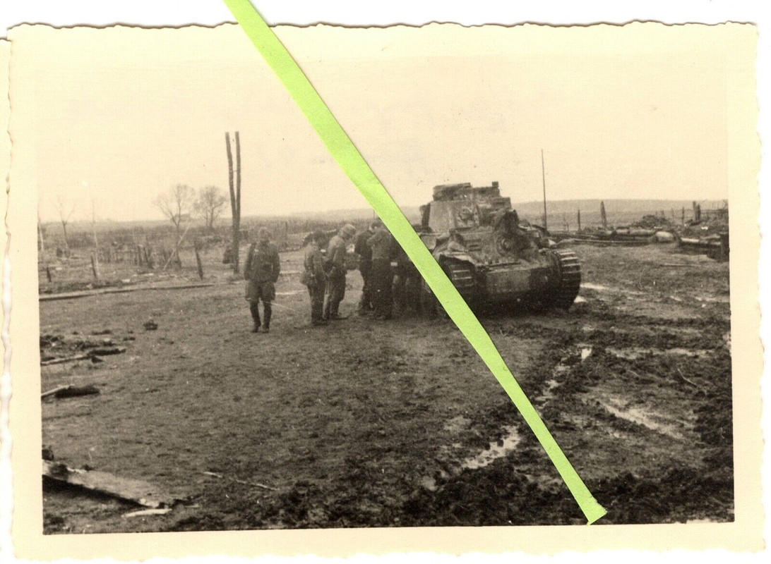 Foto 3x Technik Panzer III & 38 (t), Minen Abschuss Malaya Mischenka, 24.05.1942 (1)