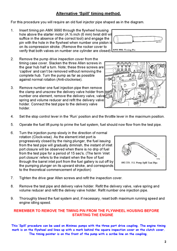 MiniMec Pump Timing - B