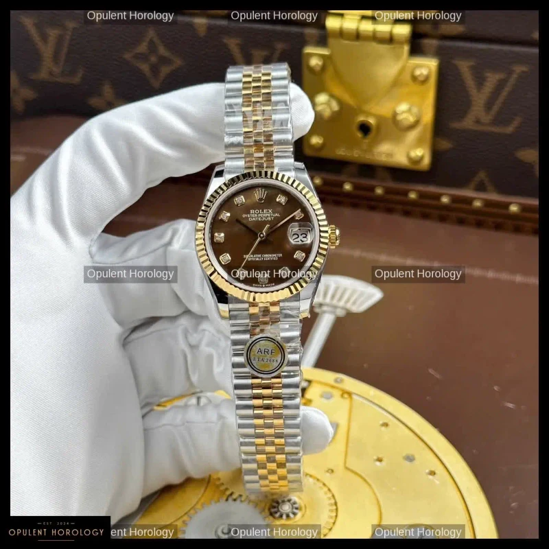 Rolex Datejust Brown Mother of Pearl Dial Automatic 31mm