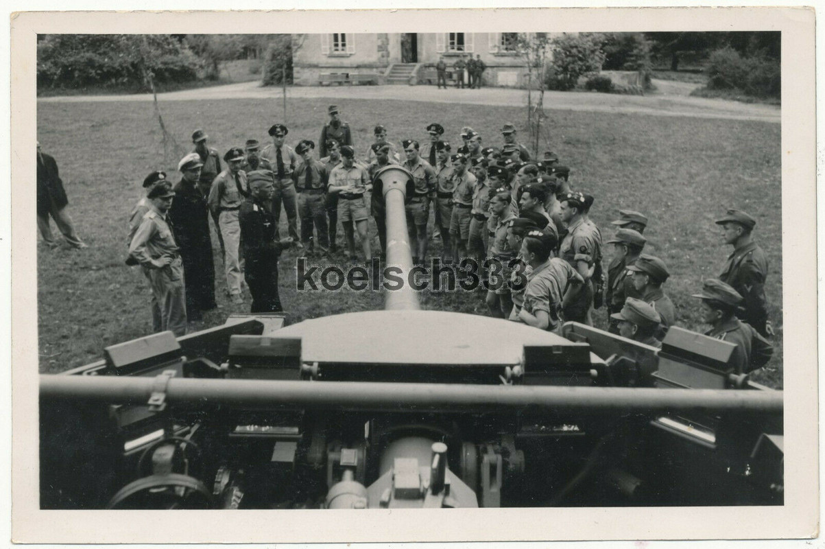!!! Brest 1944 U Boot U 373 Besatzung bei Panzerjäger Komp. am Marder III