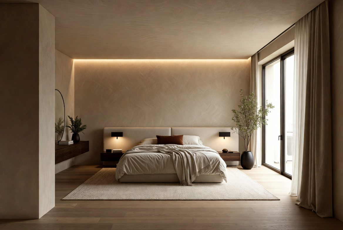 Detailed perspective of the interior ceiling and lighting.