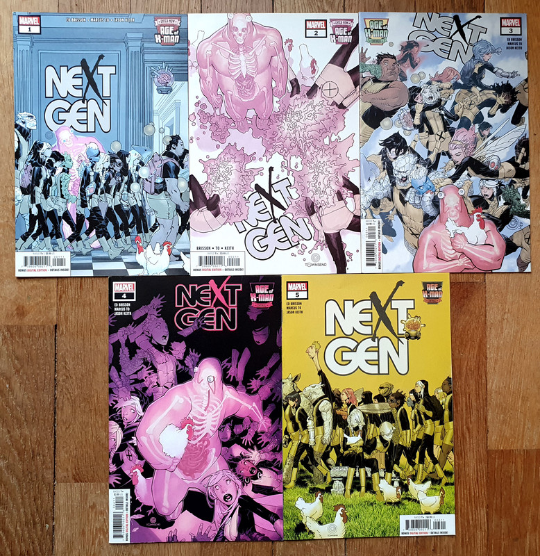 5 COMICS NEXT GEN N° 1 à 5 MARVEL 1 25€