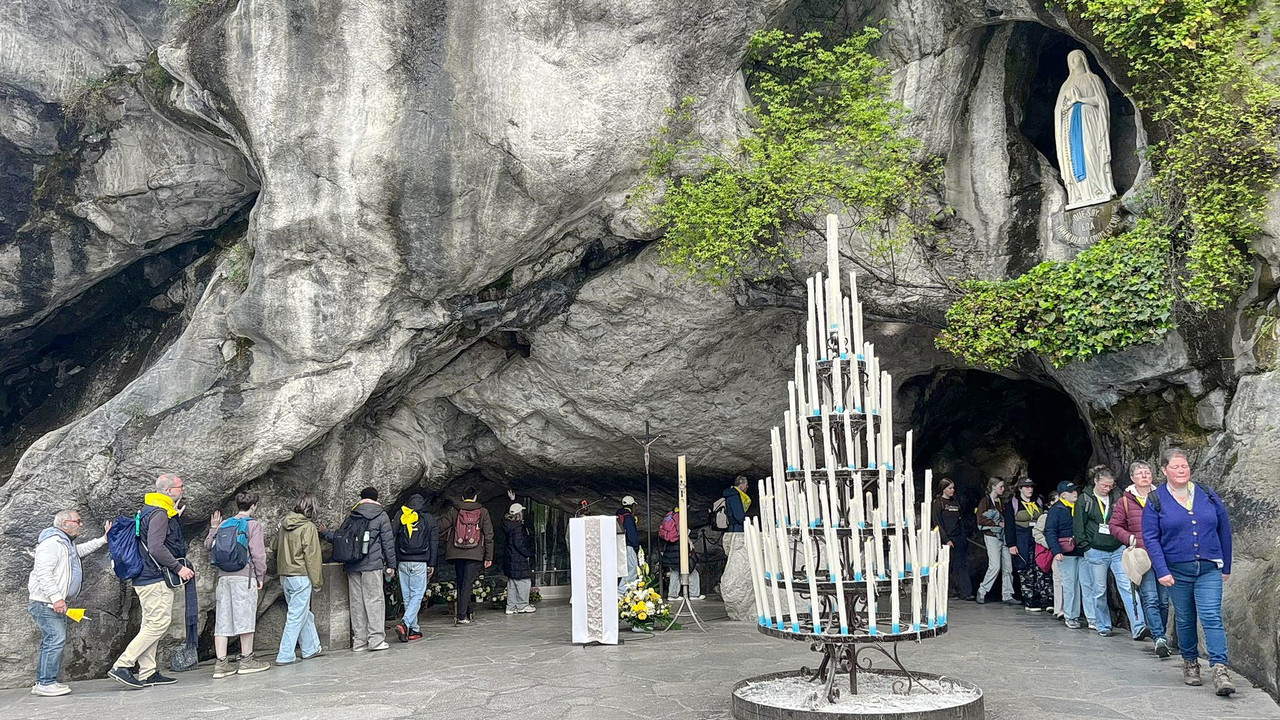Groepsfoto bedevaart Lourdes