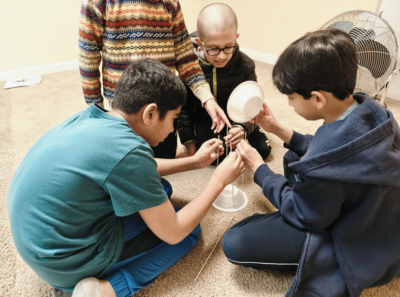 Children participating in Islamic educational activities