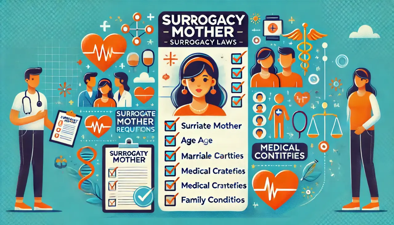 Checklist of surrogate mother requirements in India under the Surrogacy (Regulation) Bill, 2020.