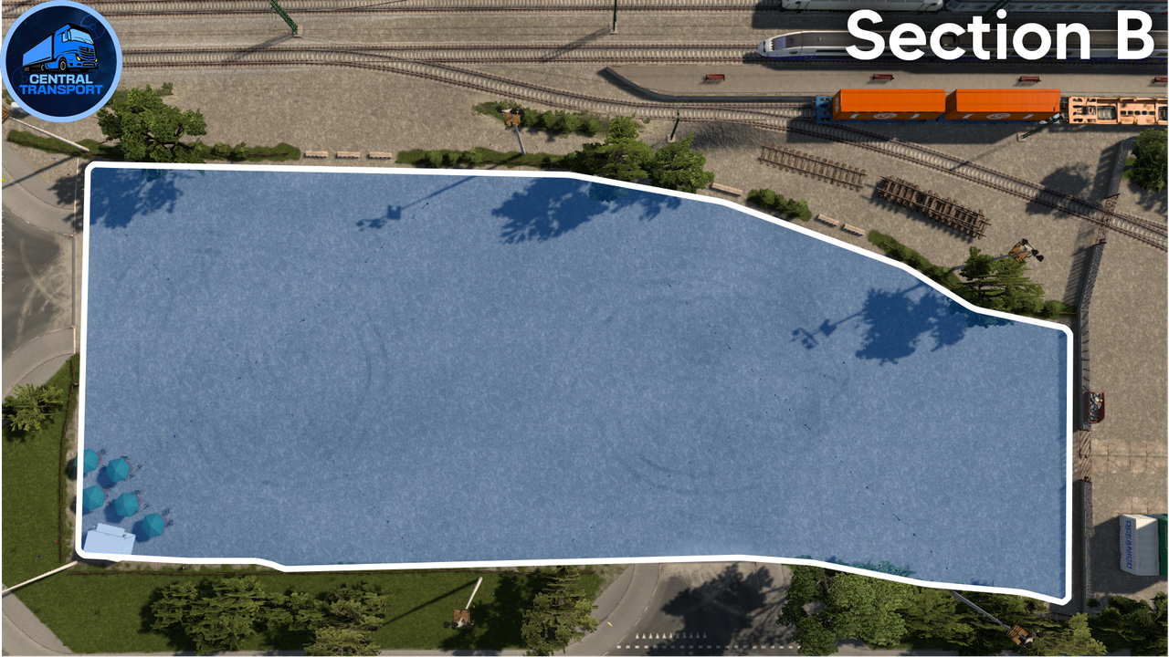 Section B - Parking between Cargotras and ACC
