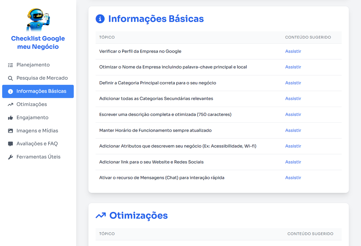 Imagem do Checklist Google Meu Negócio