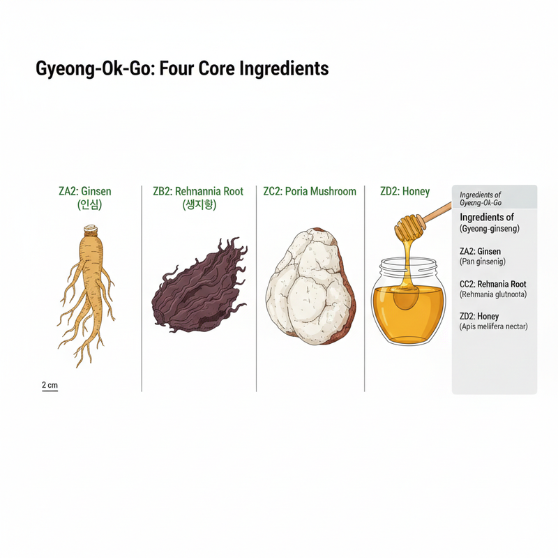 경옥고 성분 인삼 생지황 백복령 꿀 - 강남역 비타민 한의원