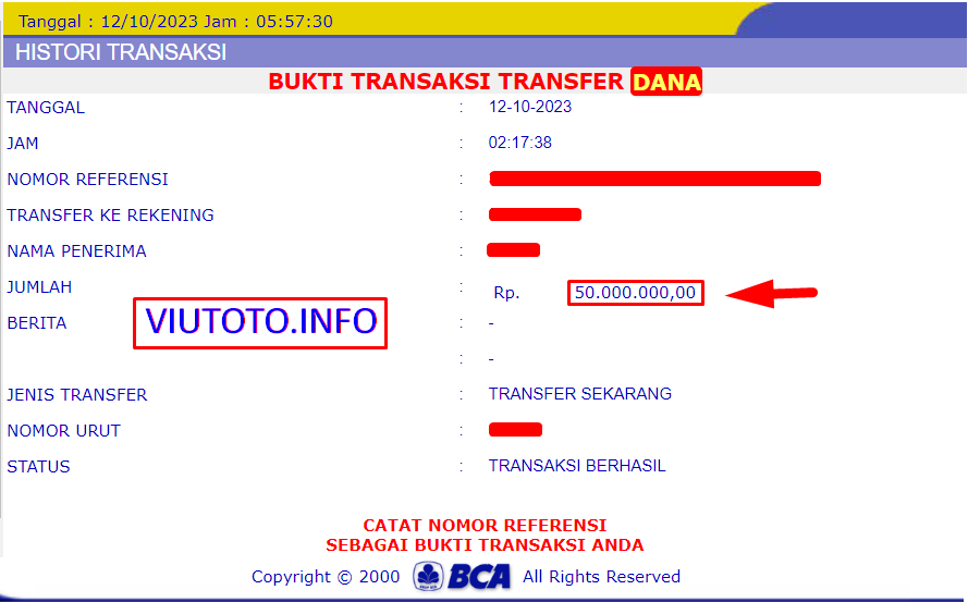 Bukti JP slot hari ini