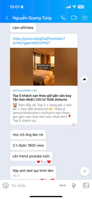 Phản hồi học viên