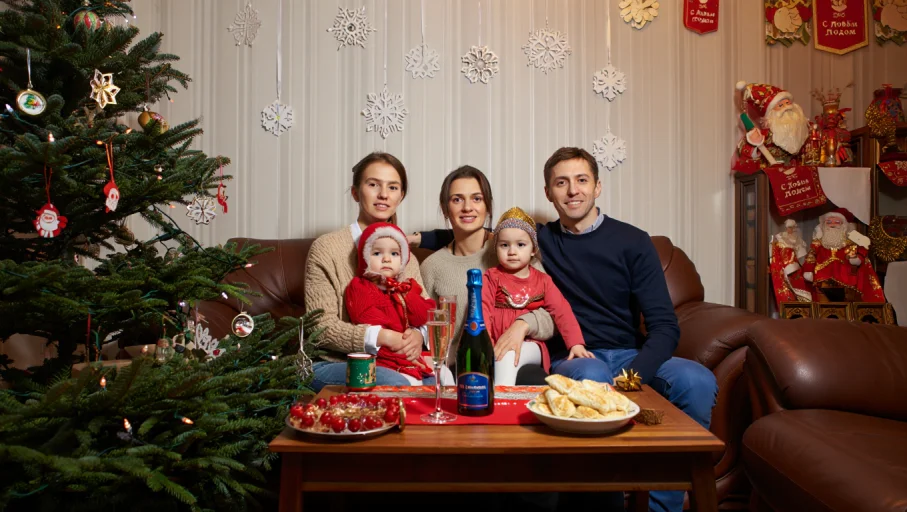 Фотографии на новый год дома