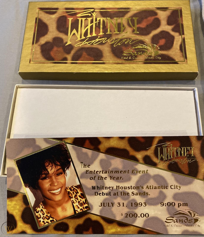The Bodyguard World Tour Atlantic City Concert Ticket [31 July 1993] (4)