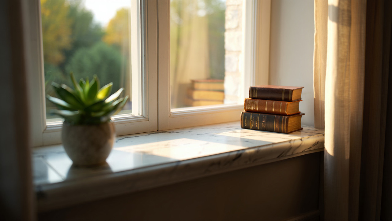 Мраморный подоконник