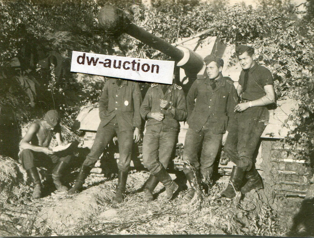 Sturmgeschütz Langrohr mit Besatzung bei Orel