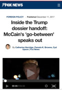 McCain go-between Trump fake dossier