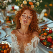 Garden wedding wom hot oeled Redhair 0 02