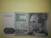 Error en billete de 10000 pesetas 9A 15711330617612362335877142233084