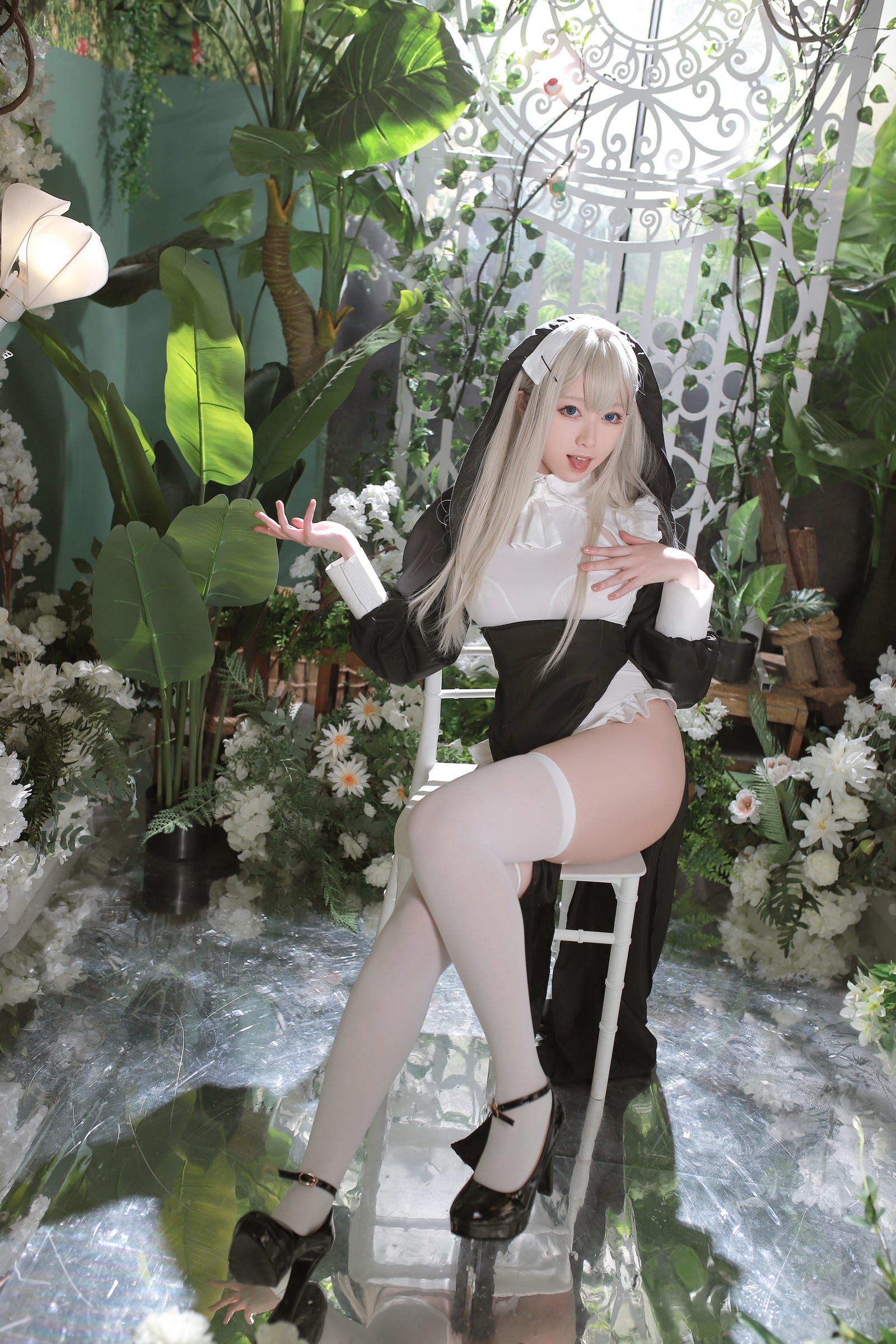 朝霧愛 – 修女 主题高清写真集（56P-717.5M）暗黑氛围作品插图6