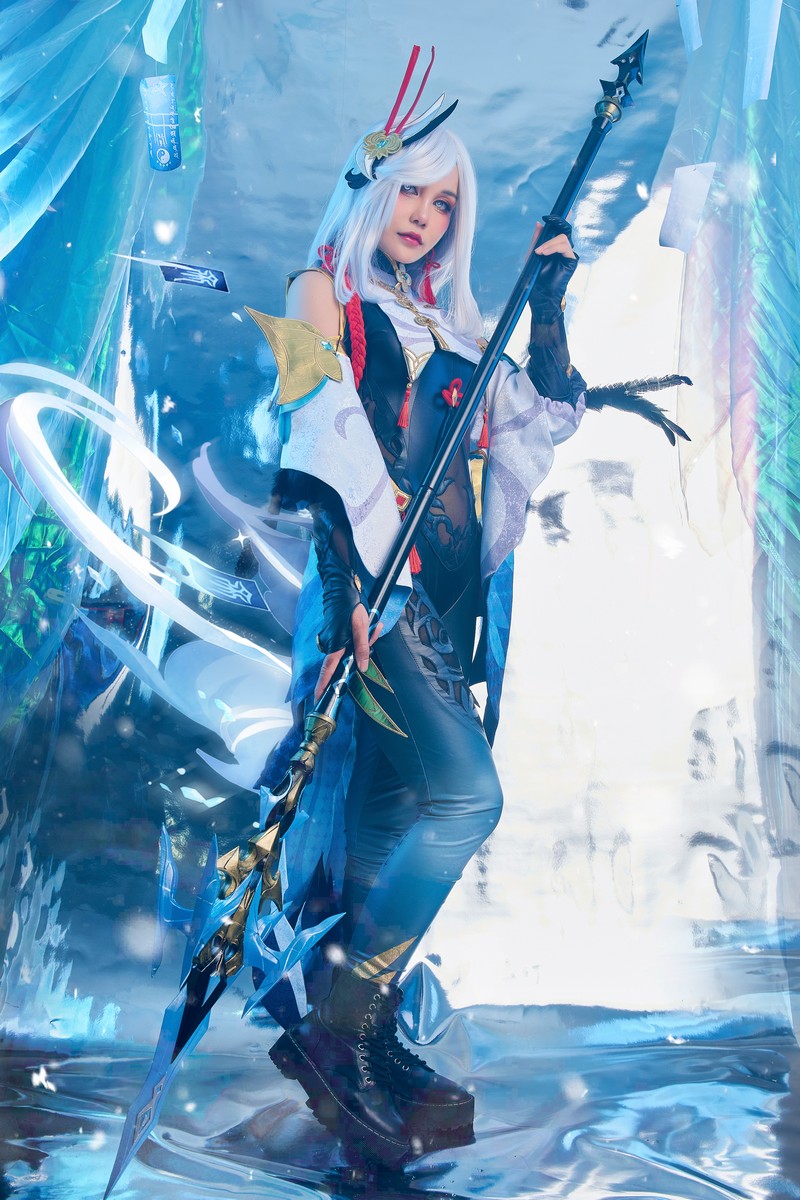 Joyce Lin2x Shenhe Cosplay Genshin Impact 写真集 89P插图4