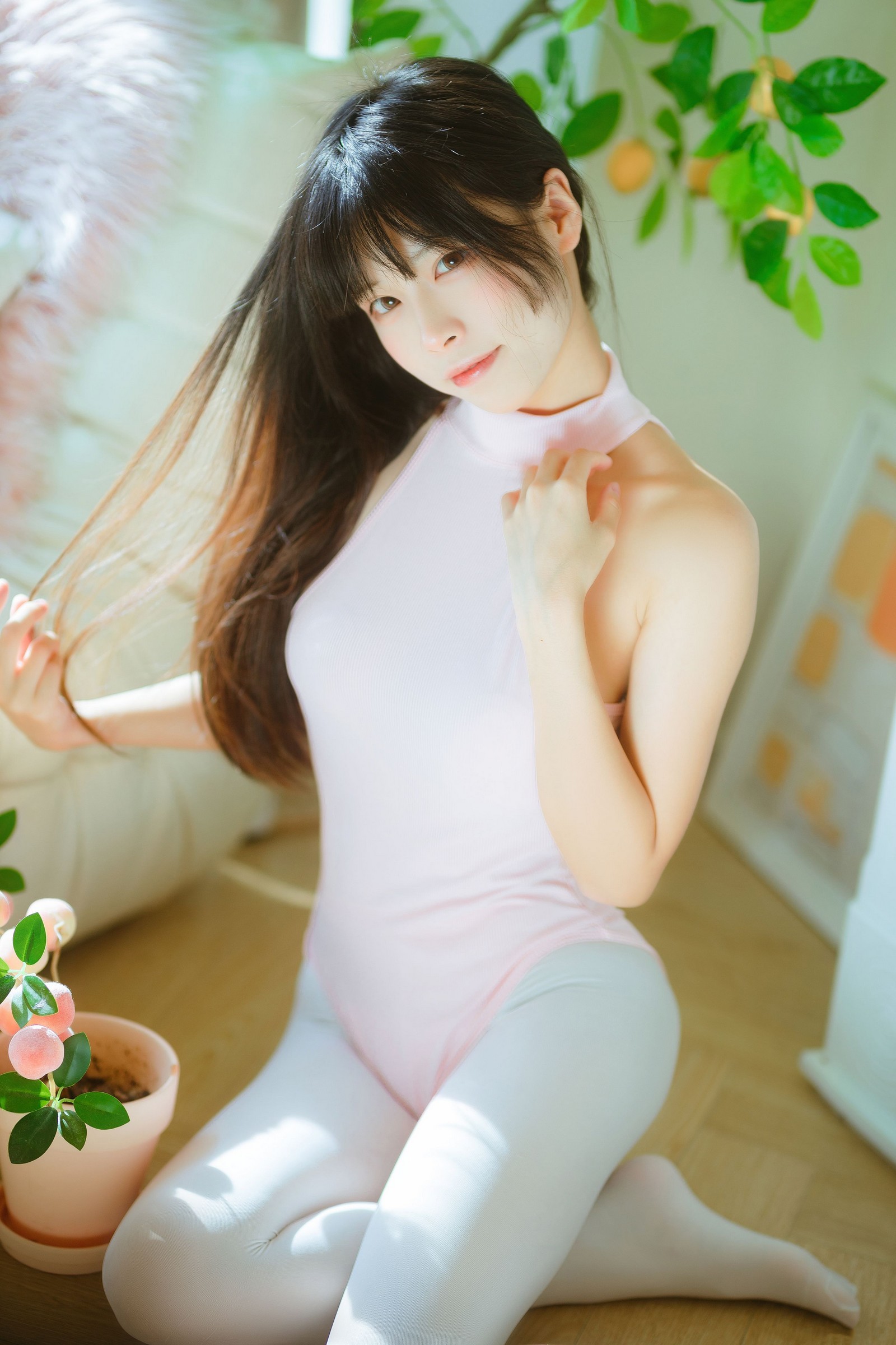 三無人型福利写真：白丝桃子甜美 COS 套图（60P／171.8M）插图7