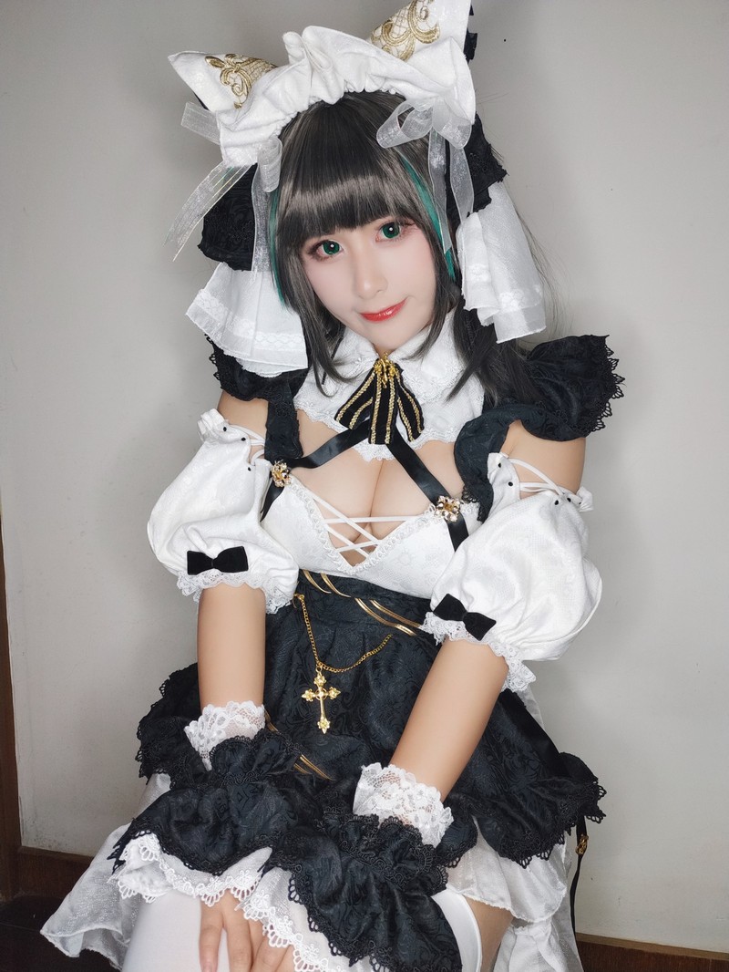柘烟Zuken 柴郡 Cosplay（Azur Lane Cheshire）高清写真【45P｜136.7MB】插图1