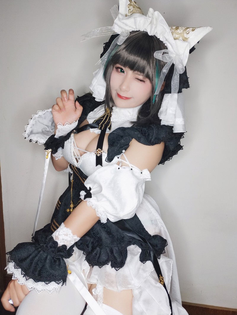 柘烟Zuken 柴郡 Cosplay（Azur Lane Cheshire）高清写真【45P｜136.7MB】插图2