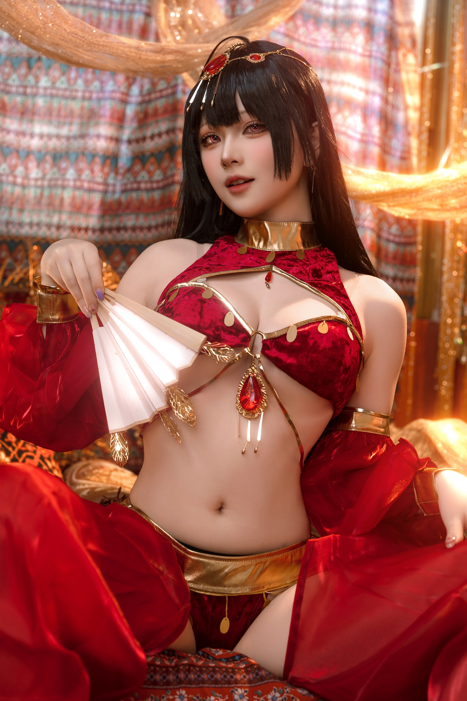 屿鱼 Yuyu 大凤 舞娘 新年特典 Cosplay 写真集（50P｜449MB）插图7