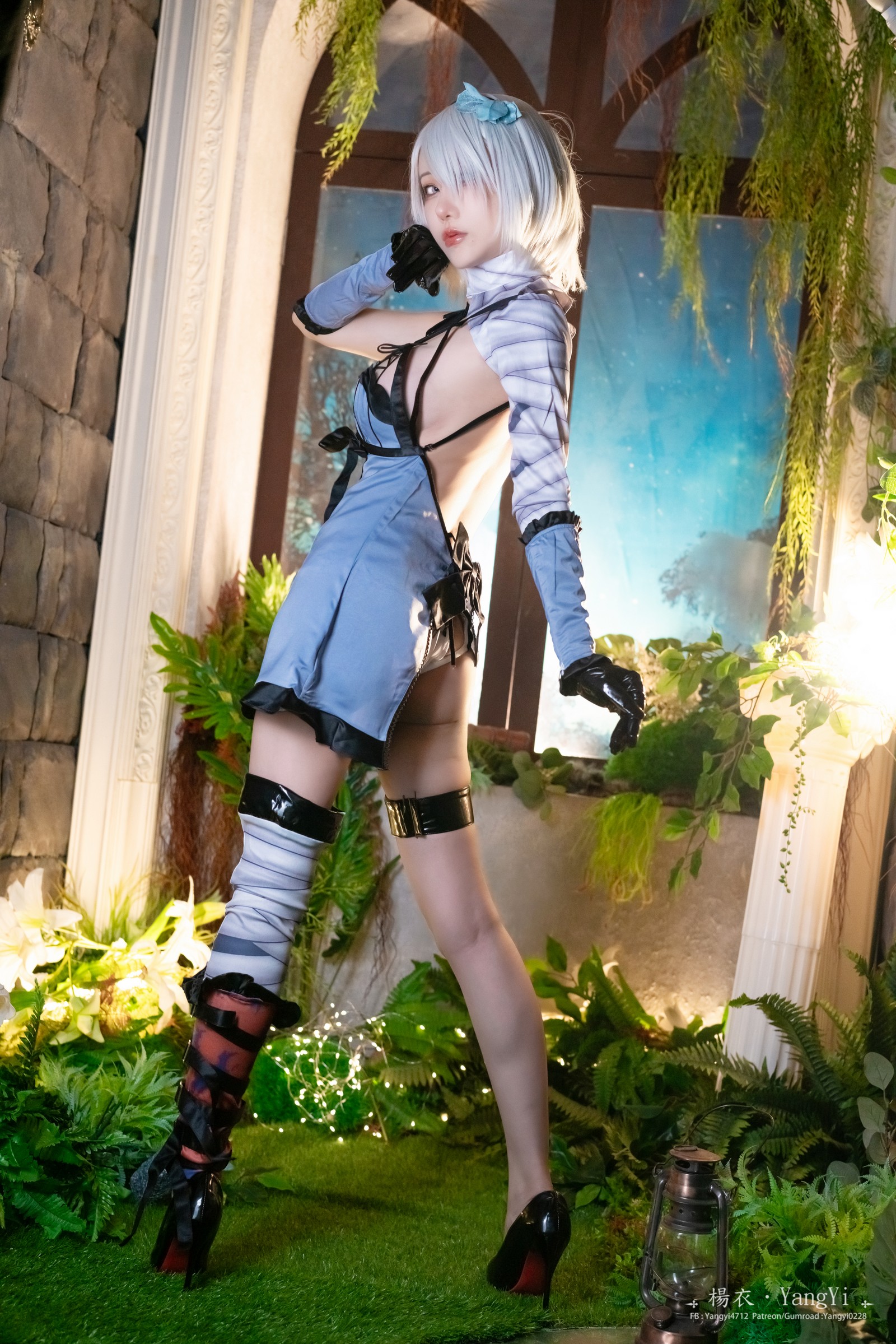 楊衣 Yangyi – 2B Cosplay 高清写真视频合集（59P+4V-488MB）尼尔机械纪元插图1