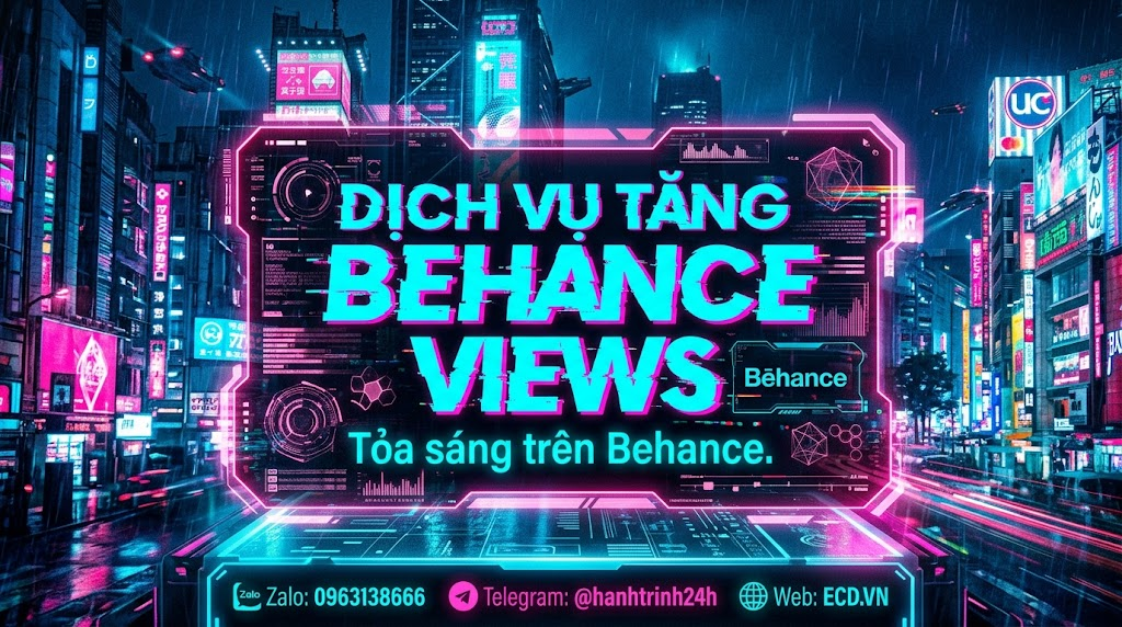 dịch vụ tăng behance views tự nhiên portfolio behance