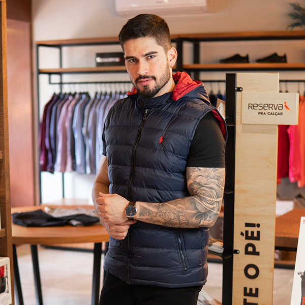 Colete puffer masculino sales