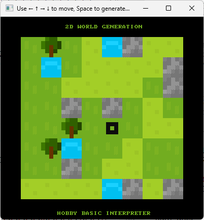 HOBBY BASIC 2DWORLD WINDOWS11 CONSOLE