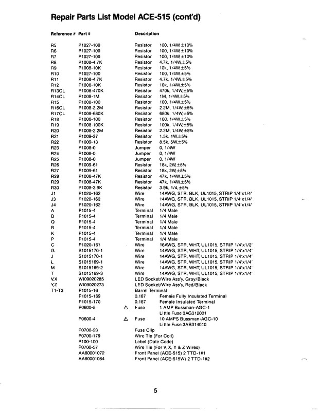 Adcom ACE 515 service manual - Page 6