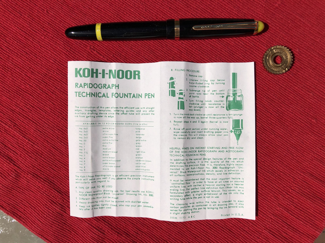 Koh-I-Noor Penna Rapidograph in acciaio inox 3165 2/.60 Koh-I-Noor Penna Rapidograph in acciaio inox 3165 2/.60