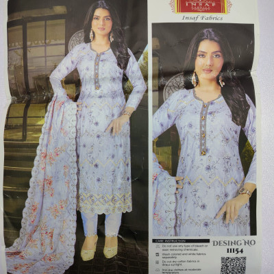 New Exclushive Collection High Qualitiey Cotton Printed Three Piece