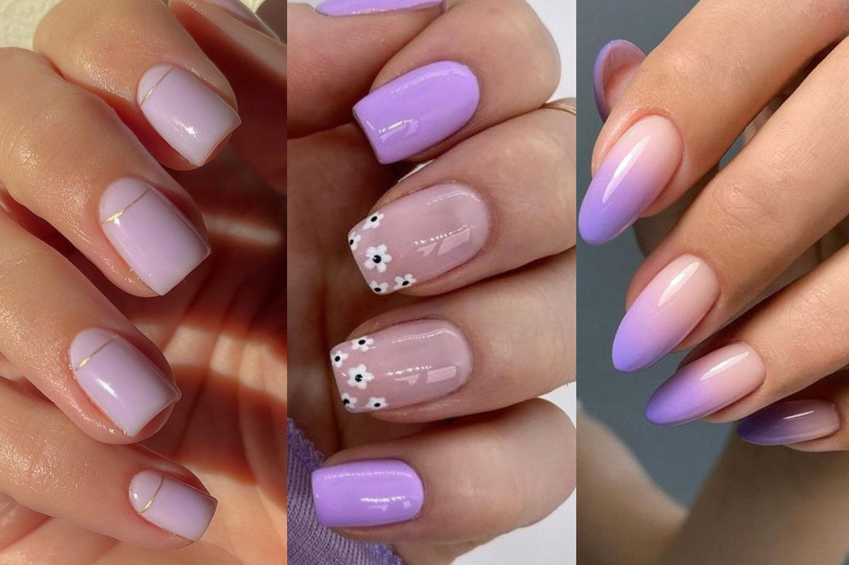 5 mejores diseños de uñas lilas inspiradas en Pinterest