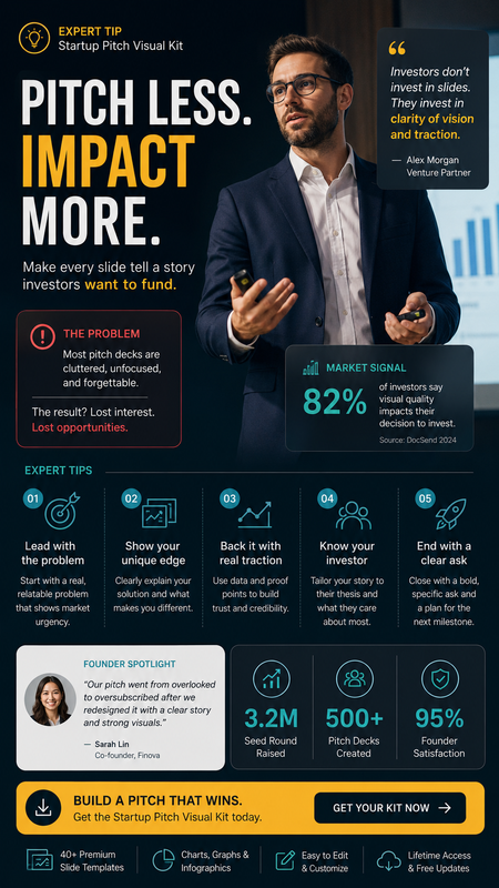 Startup Pitch Visual Kit Expert Tip Card Generator