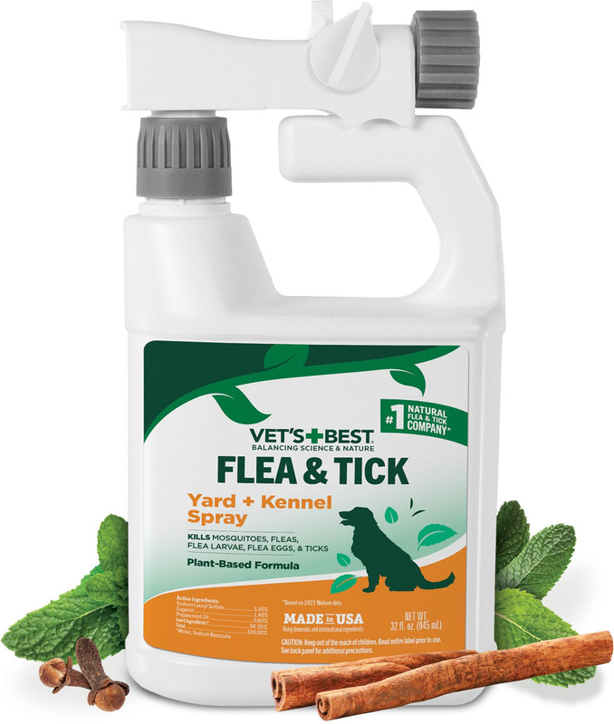 Vet's Best Flea Tick Mosquito Yard & Kennel Spray 32 oz
