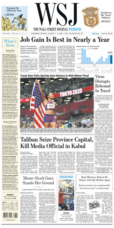 The Wall Street Journal Weekend - August 78, 2021 The Wall Street Journal Weekend - August 78, 2021