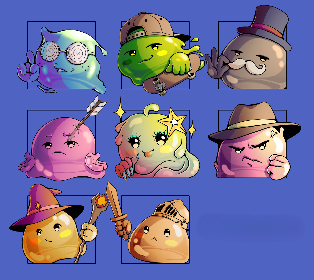 Portraits slimes