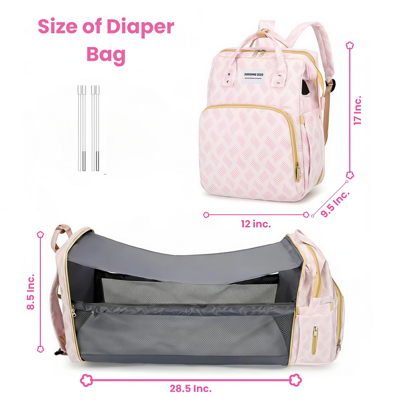 Momshell Packed Diaper Bag Open View