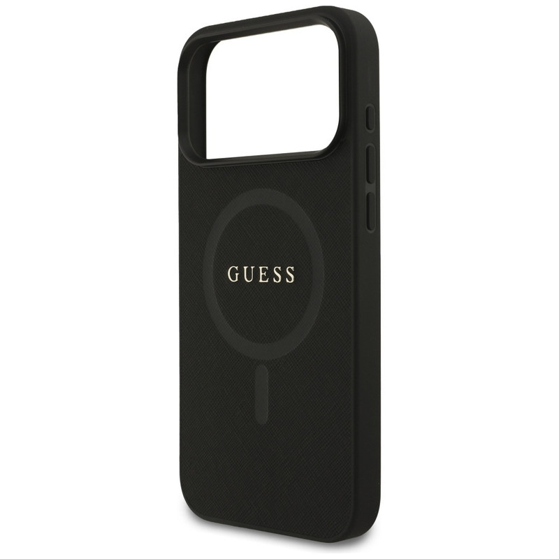 Husa pentru iPhone 18 Pro Max/ iPhone 17 Pro Max Guess Saffiano MagSafe, Incarcare wireless, Calitate premium, Negru imageye 3282031