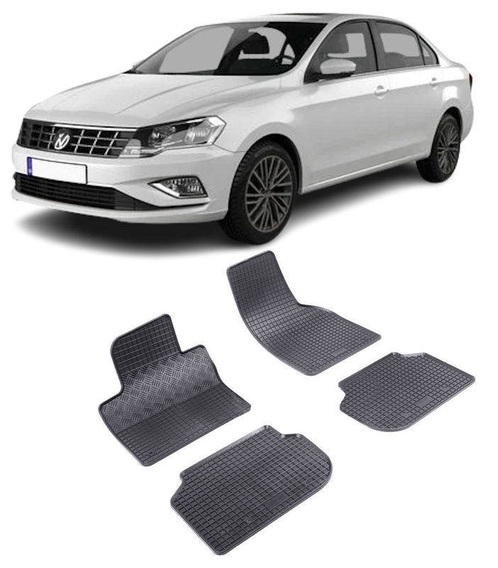 Set 4 covorase Volkswagen Jetta 2011-2018, din cauciuc 100%, compatibile cu autoturismul Volkswagen Jetta