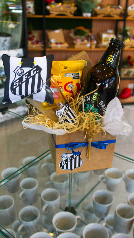 Cesta time Santos - com cerveja