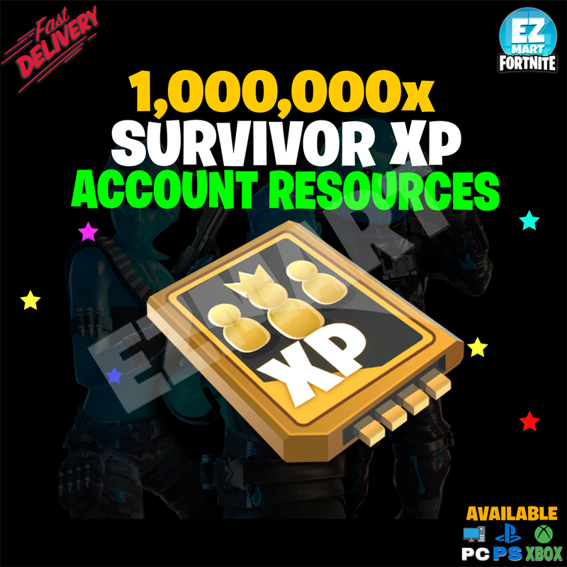 Best Price to Buy 1 Million Survivor XP [PCPSXBOX] 1000 Fortnite